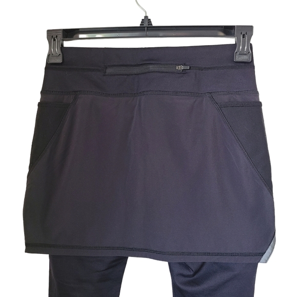 Athleta Reflective Powder Peak 2 in 1 Athletic Pants Skirted Leggings XS 349332. - Picture 4 of 12